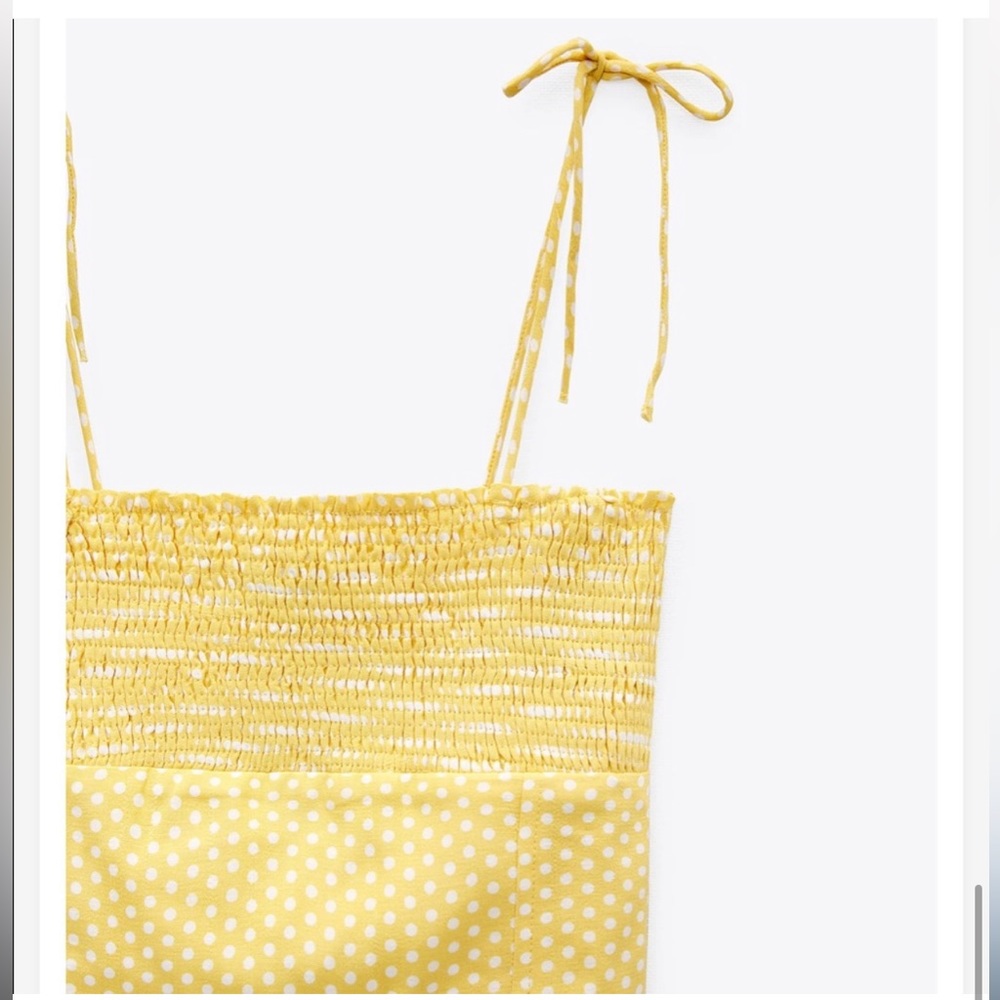 Zara polka dot crop top